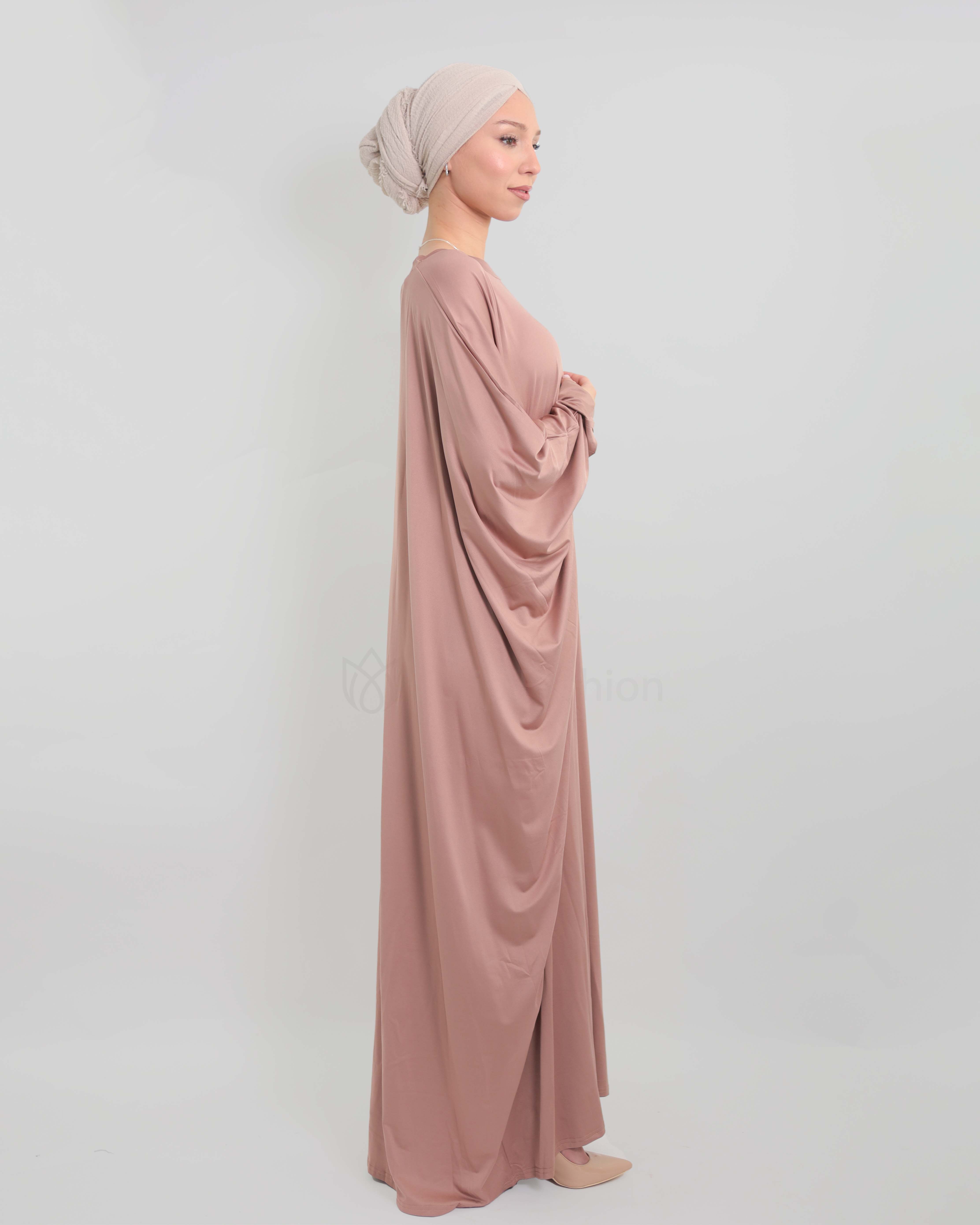 Jamila Abaya - Nude Beige - 4