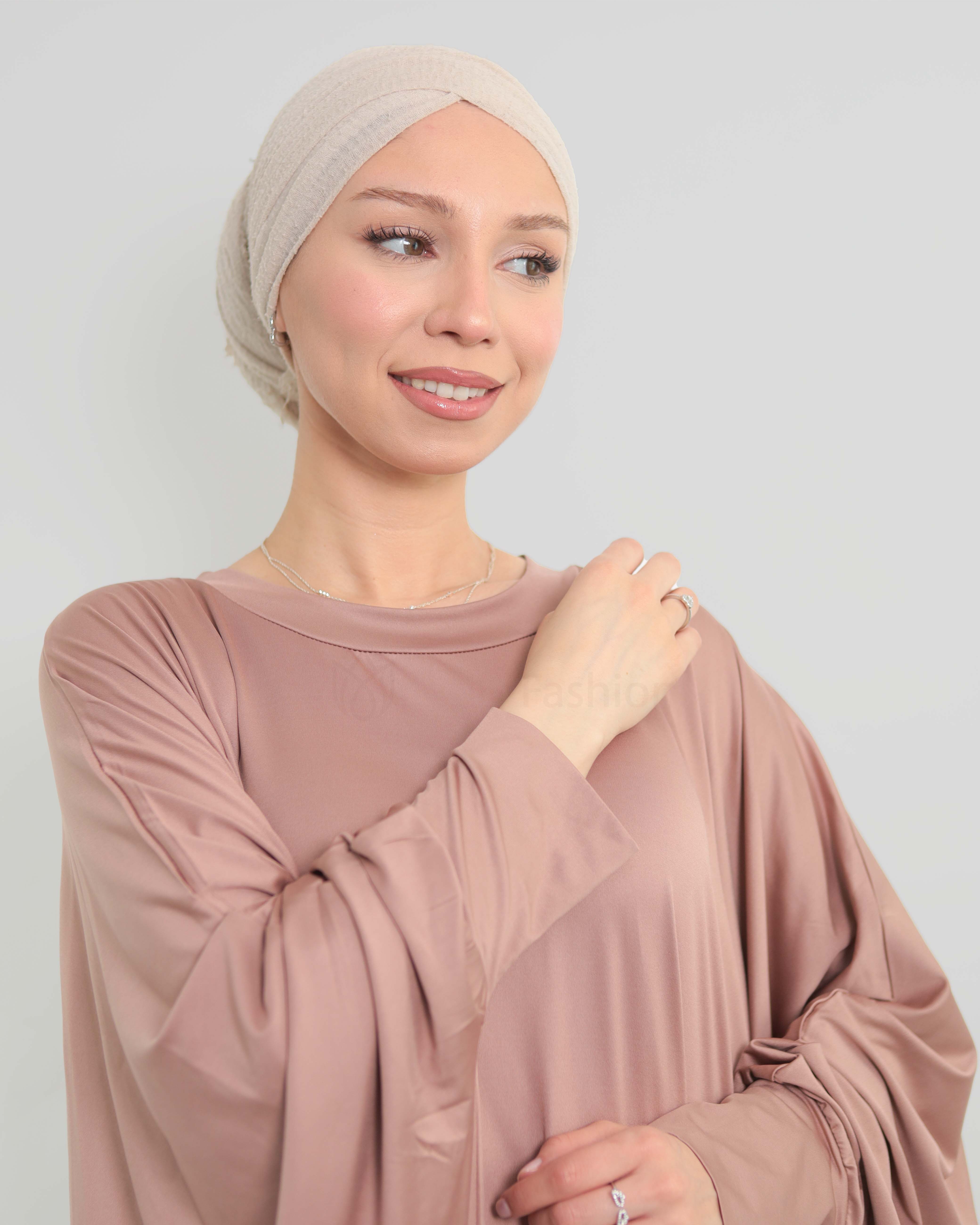 Jamila Abaya - Nude Beige - 6