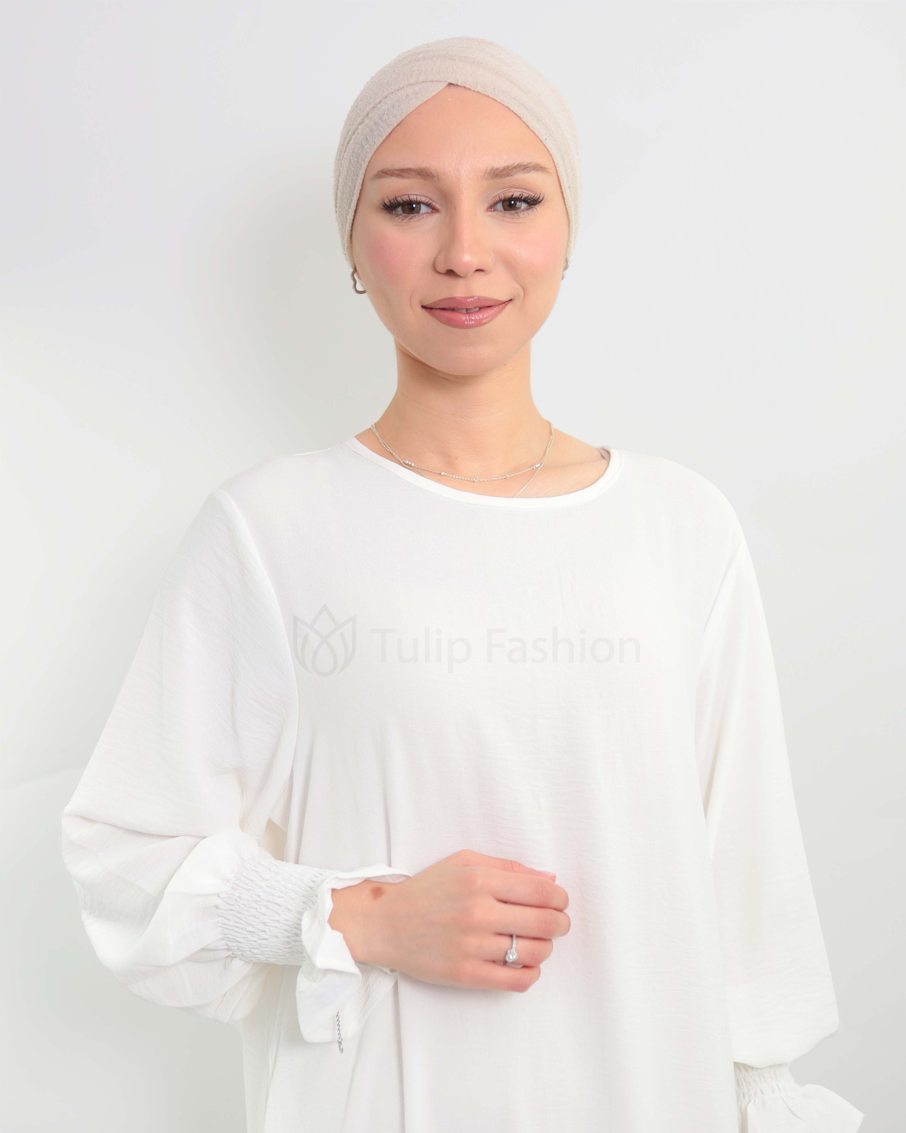 Maryam  Abaya - White - 4