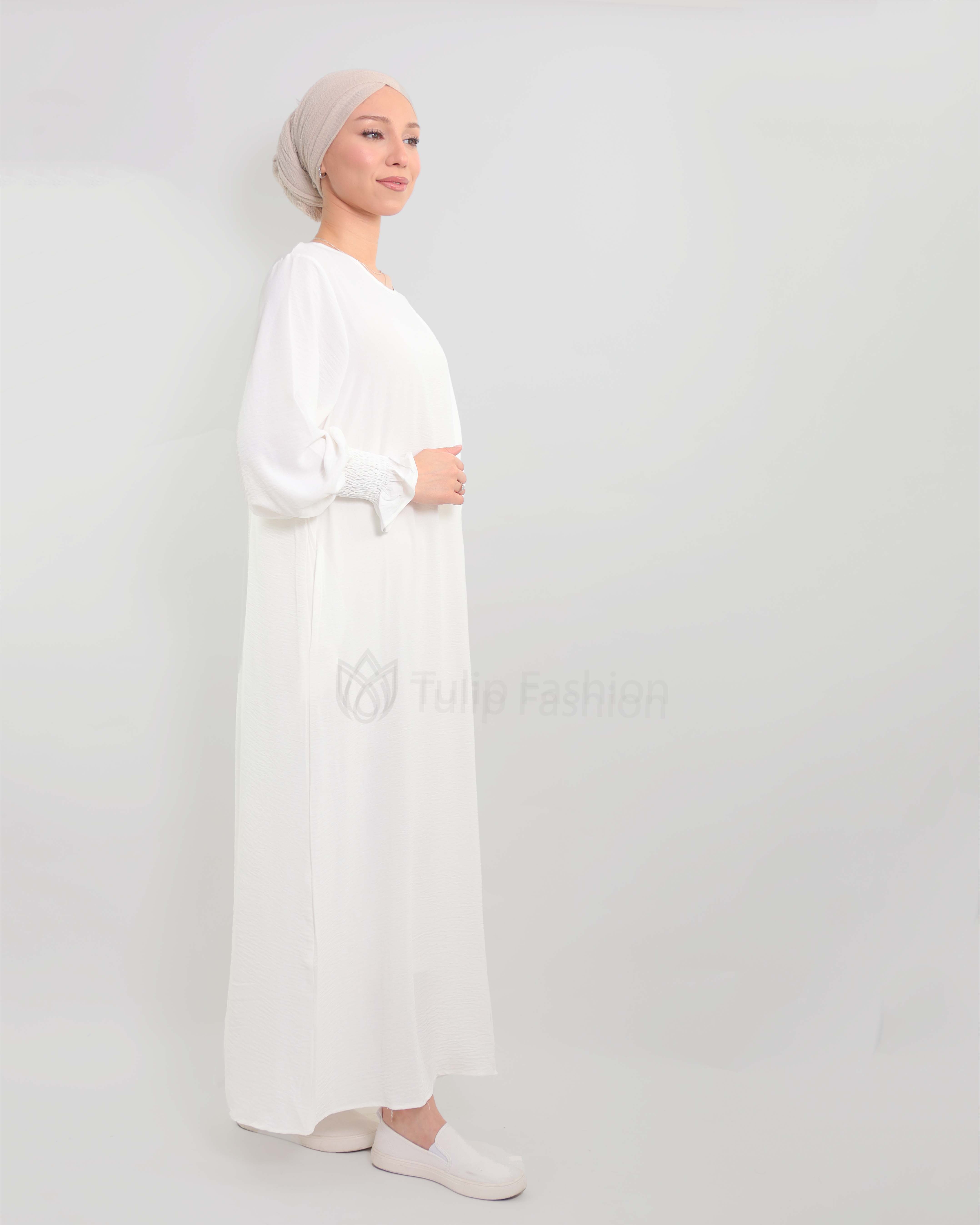 Maryam  Abaya - White - 2