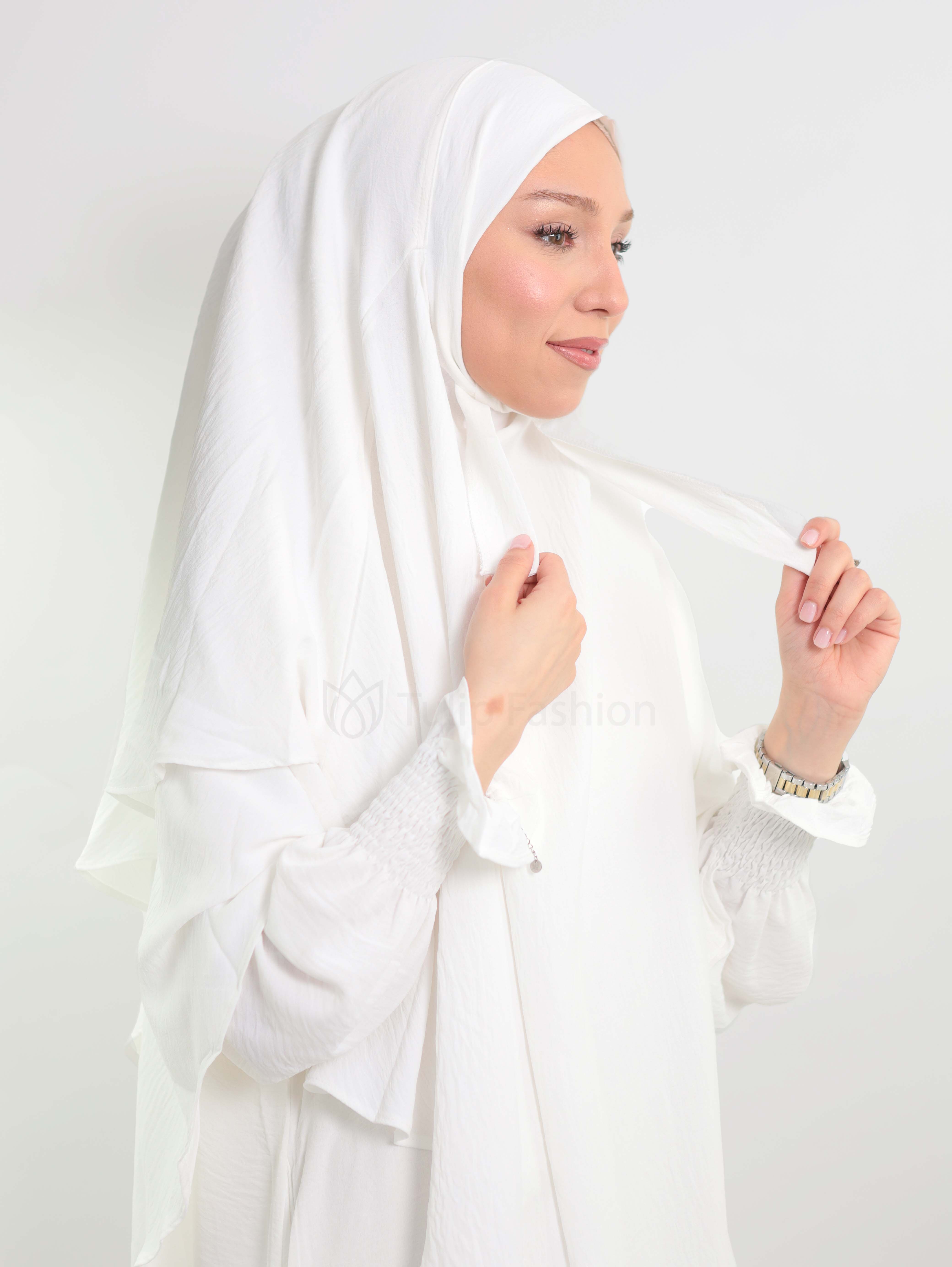 Maryam  Khimar - Vit - 8
