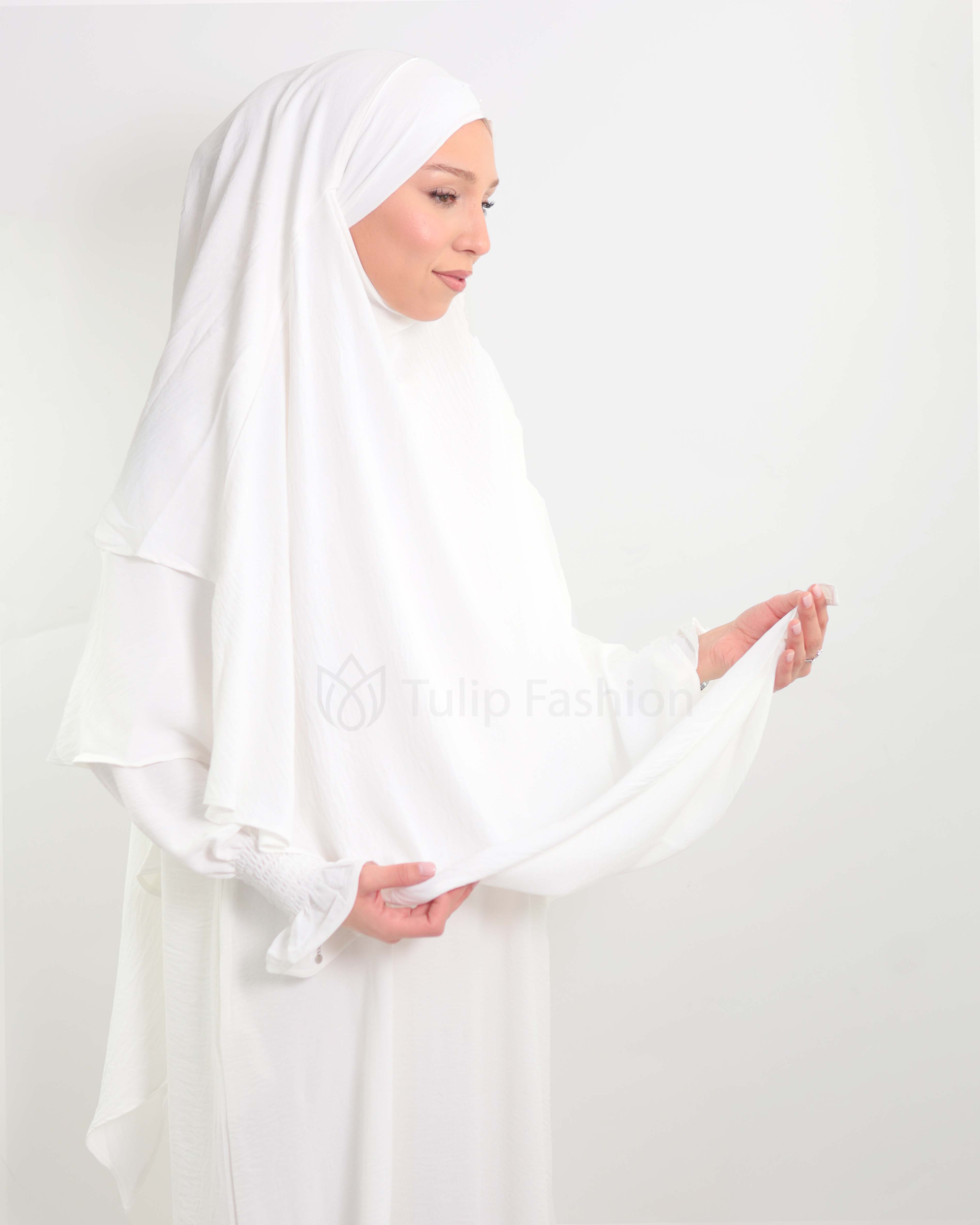 Maryam  Khimar - Vit - 2