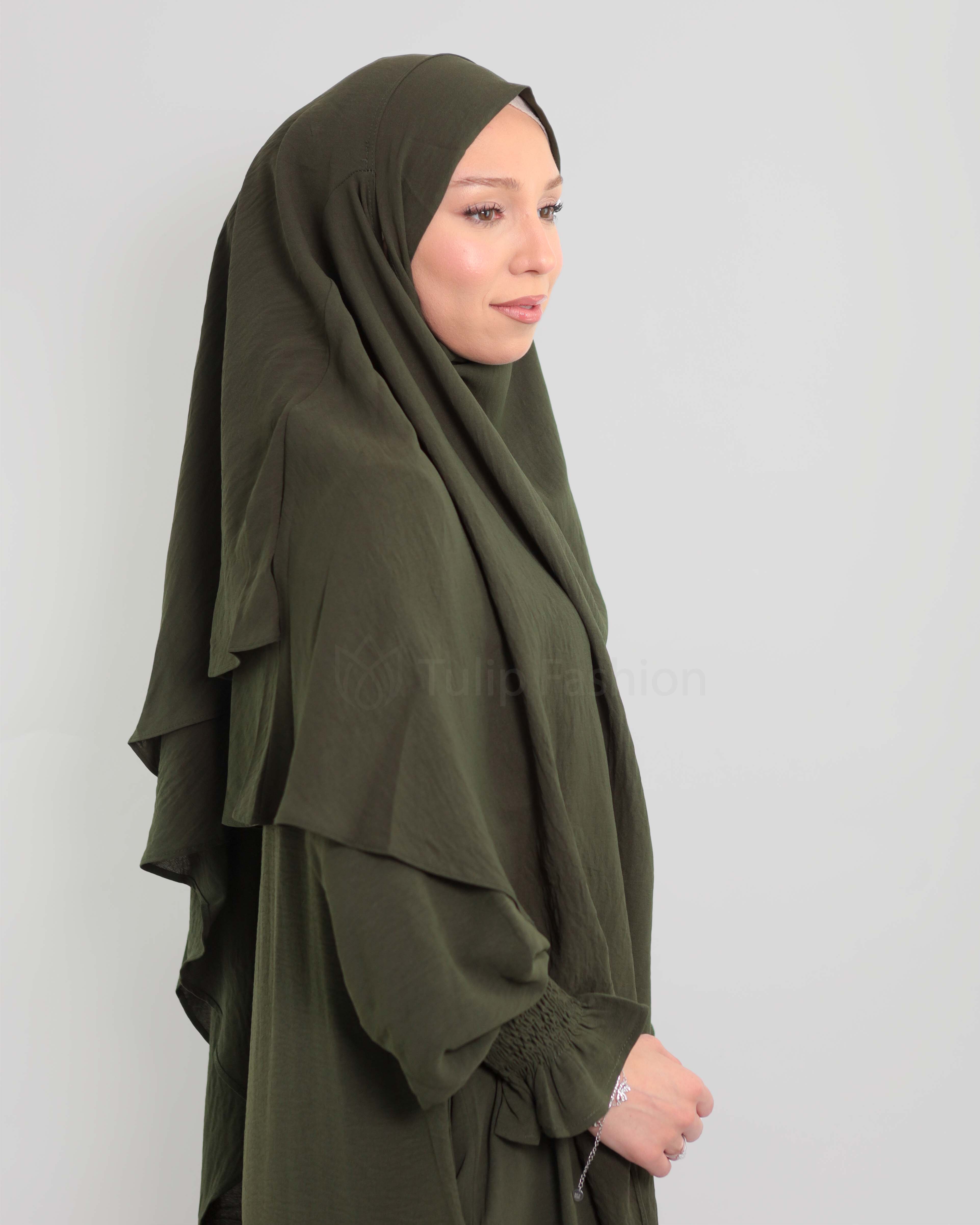 Maryam  Khimar - Olive Green