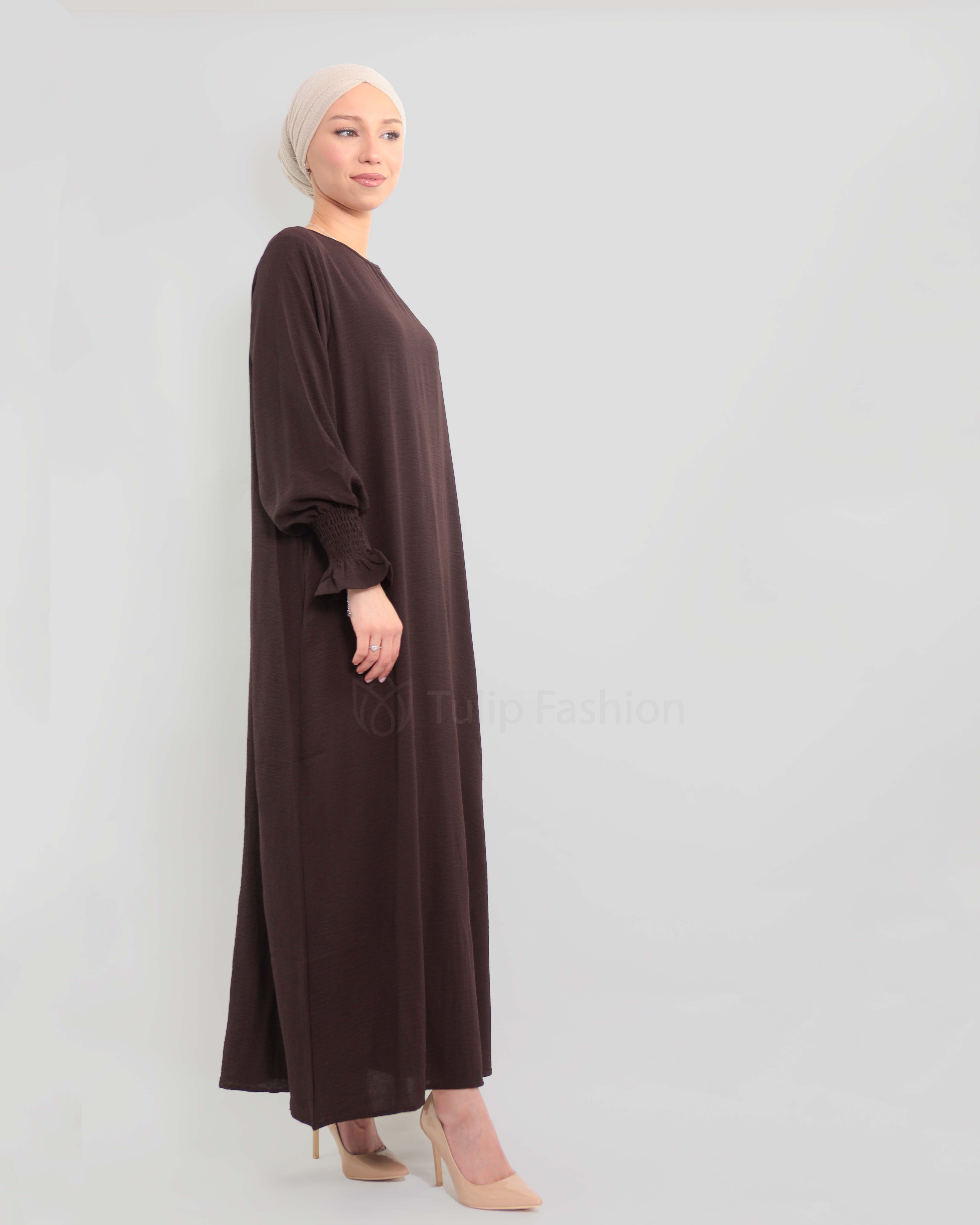 Maryam  Abaya - Dark Brown - 2