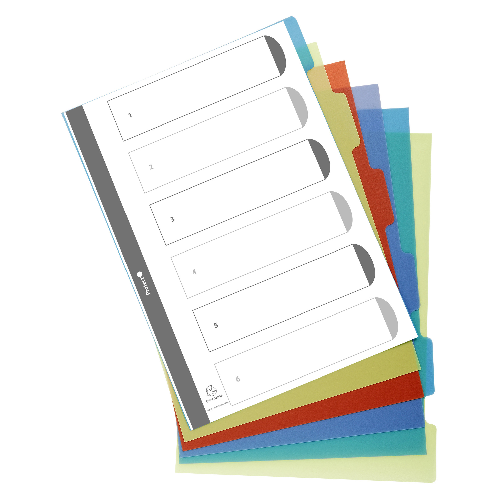 Register returplast A4 6-flik