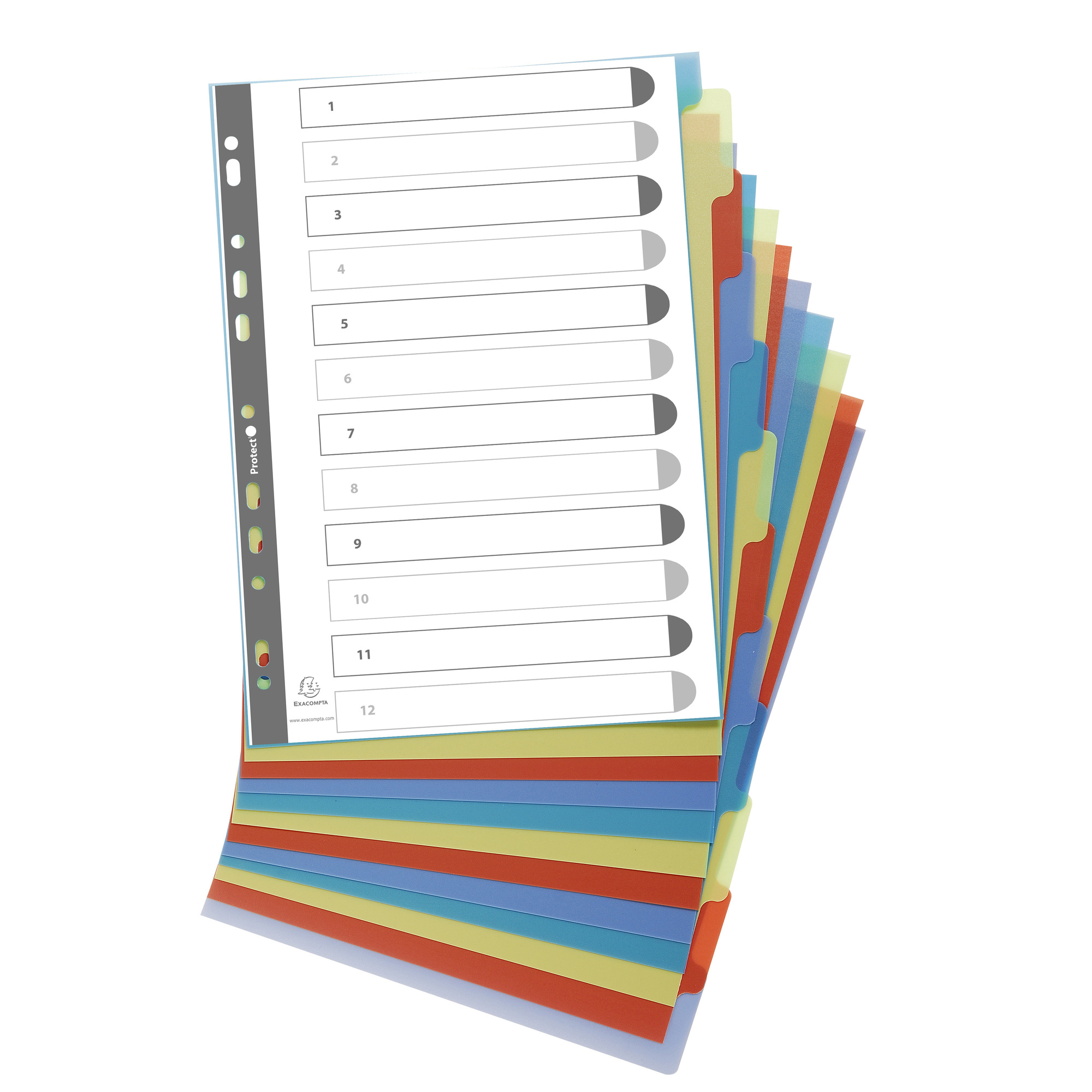 Register returplast A4 12-flik