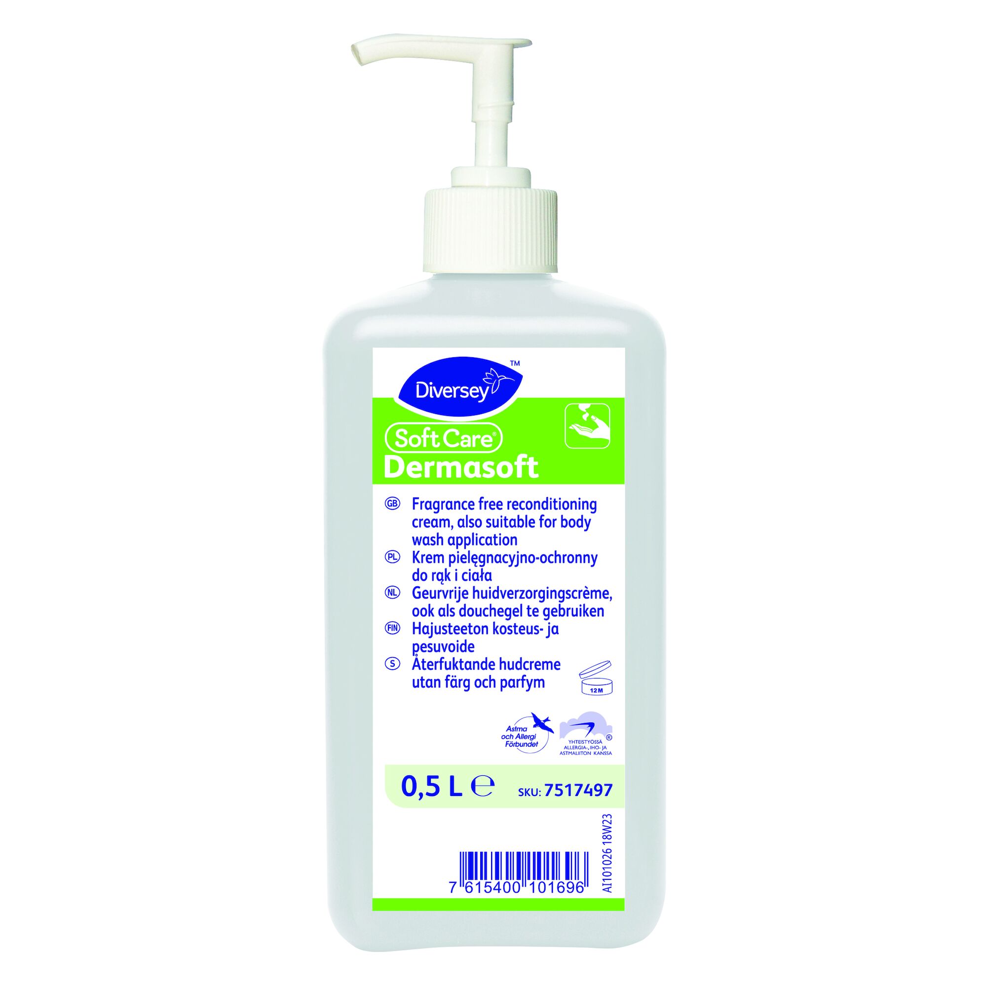 Hudkräm Dermasoft 0,5L