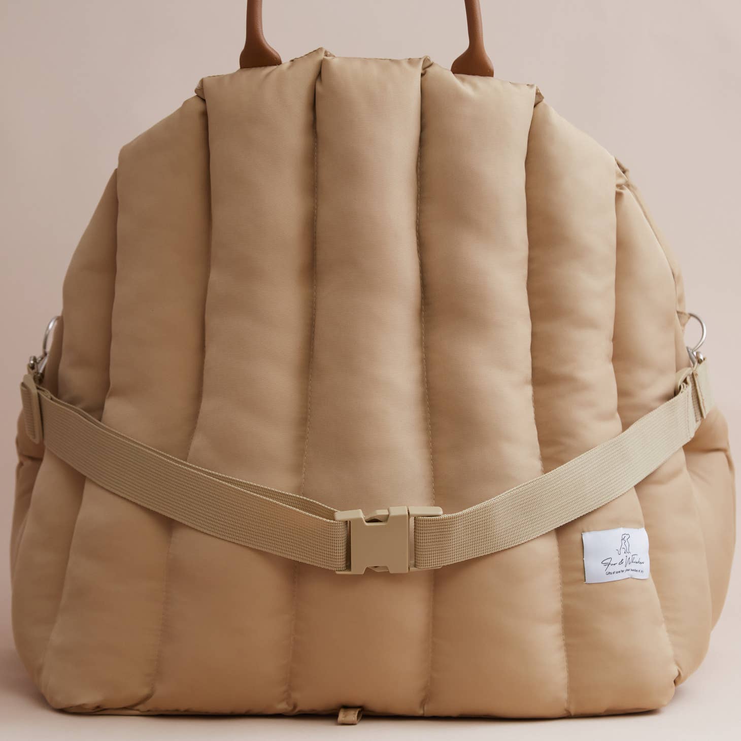 Fur & Whiskers Dog Bag Beige - 2