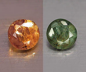 Piedra preciosa de alejandrita rusa natural de corte redondo de 0,16 ct muy rara de 3,2 mm