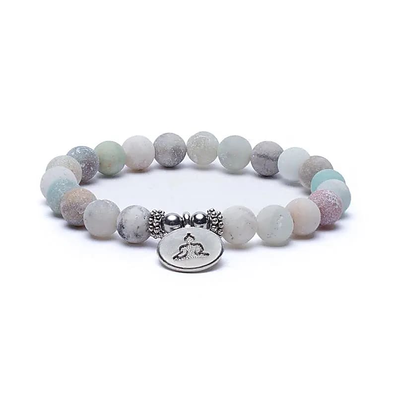 Amazonit Armband  med Buddha medaljong