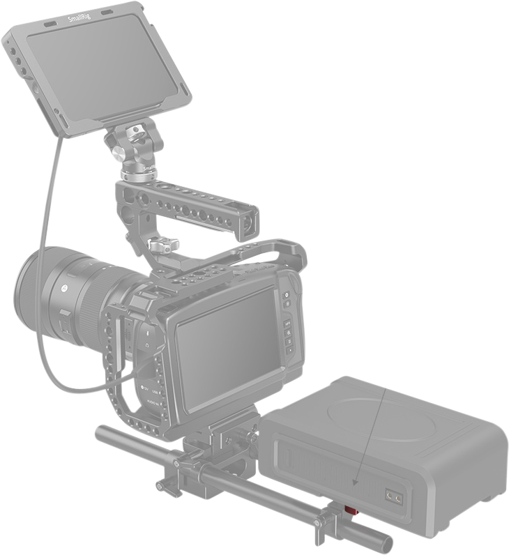 SMALLRIG 2987 Battery Plate Mini V-Mount - 5