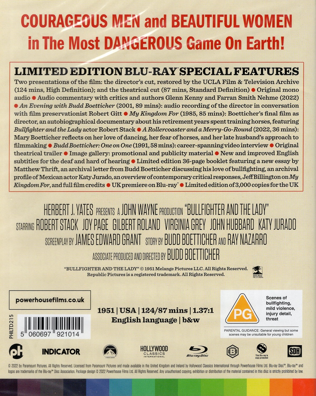 Bullfighter And the Lady (Limited Edition) (ej svensk text) (Blu-ray) - 2