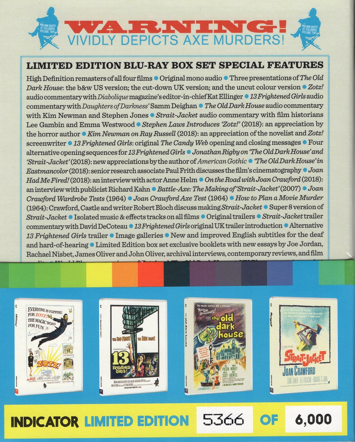 William Castle at Columbia: Volume 2 (Limited Edition) (ej svensk text) (Blu-ray) - 2