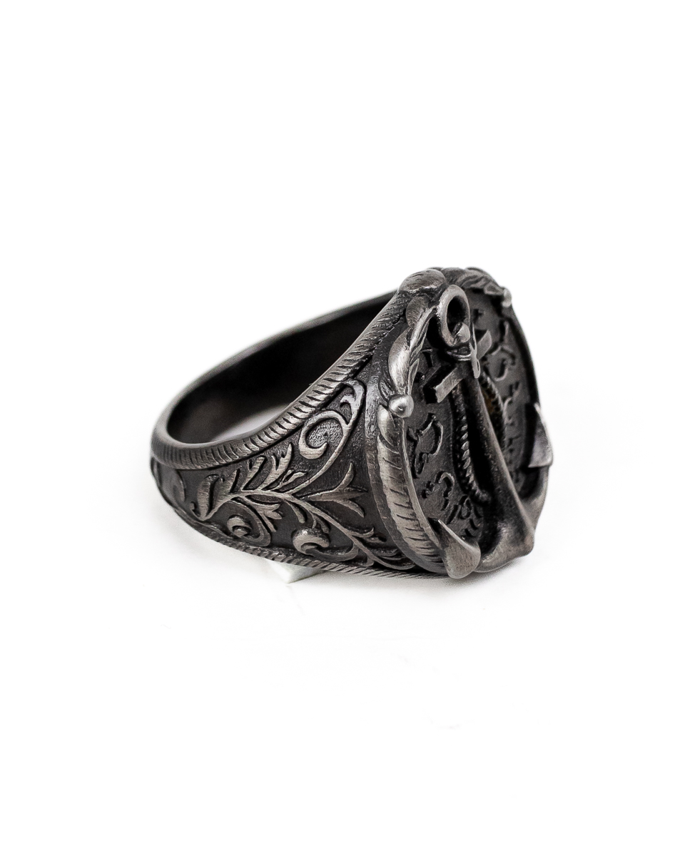Jernhest - Jasper - Ring Antique Silver - 4