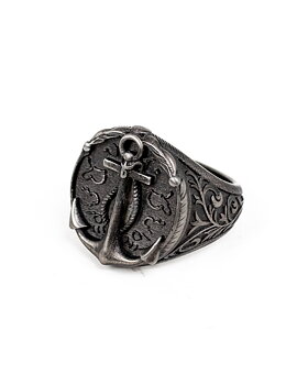 Jernhest - Jasper - Ring Antique Silver