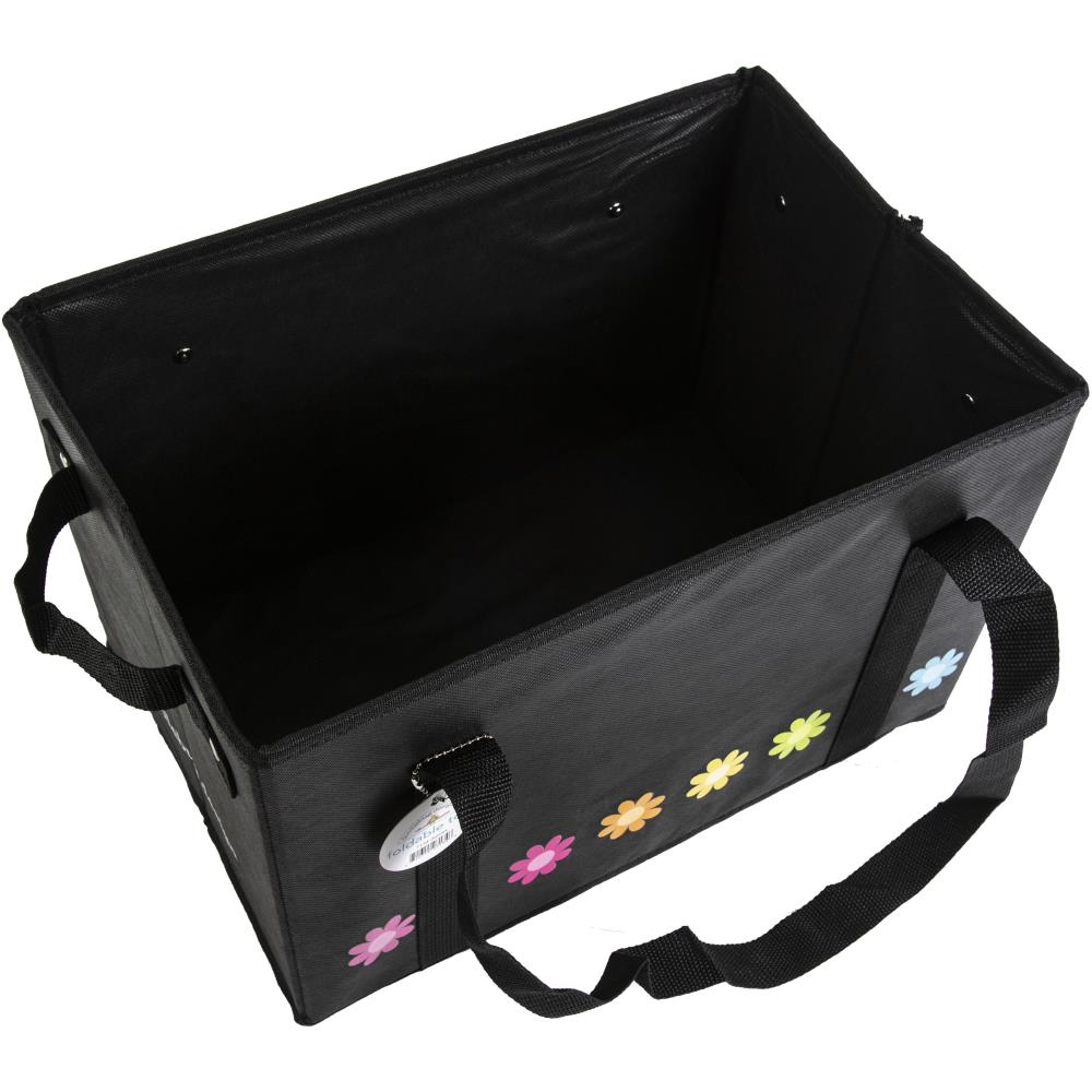   Doodlebug - Canvas Foldable Tote 15"X10"X10" - Daisies - 3