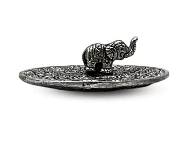 Elefant Disk Rökelsehållare i Aluminium - 2