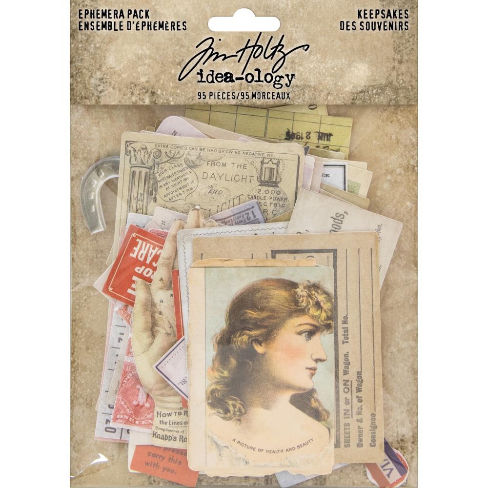 Tim Holtz - Idea-Ology Ephemera Pack - Keepsakes