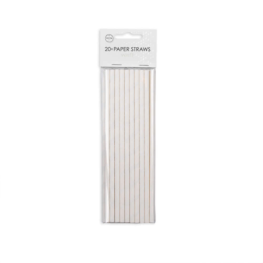 Sugrör | 20-pack | Vit
