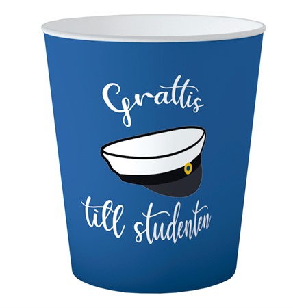 Pappmuggar Studentmössa Blå 