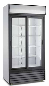 JADE Fridge with glass and sliding doors