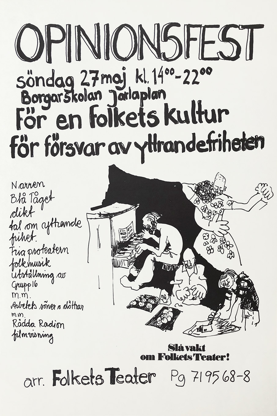 OPINIONSFEST – BLÅ TÅGET M.FL.