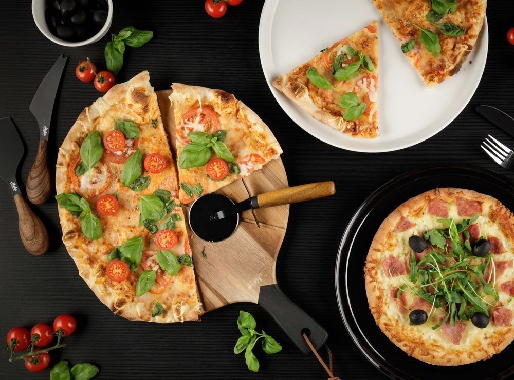 Pizzatallrik, svart 30,4 cm - 5