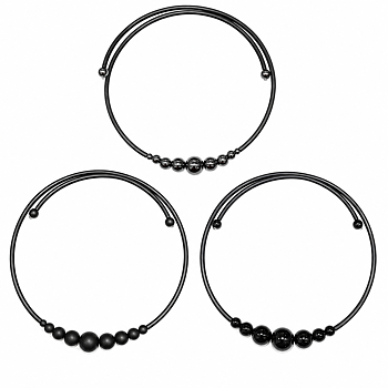Halsband Jelena fostad Onyx Hematite blank onyx