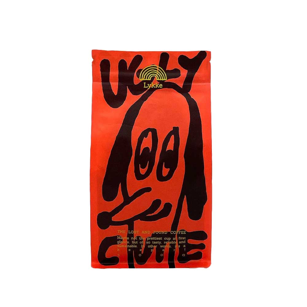 Lykke kaffegårdar - Ugly Cute - Mörkrostade hela kaffebönor - 500g - 3