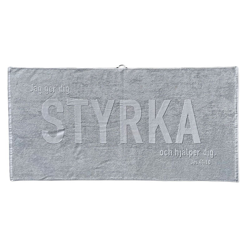 Badhandduk – Styrka, grå