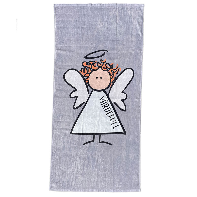 Badhandduk – Ängel, grå