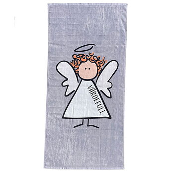 Badhandduk – Ängel, grå
