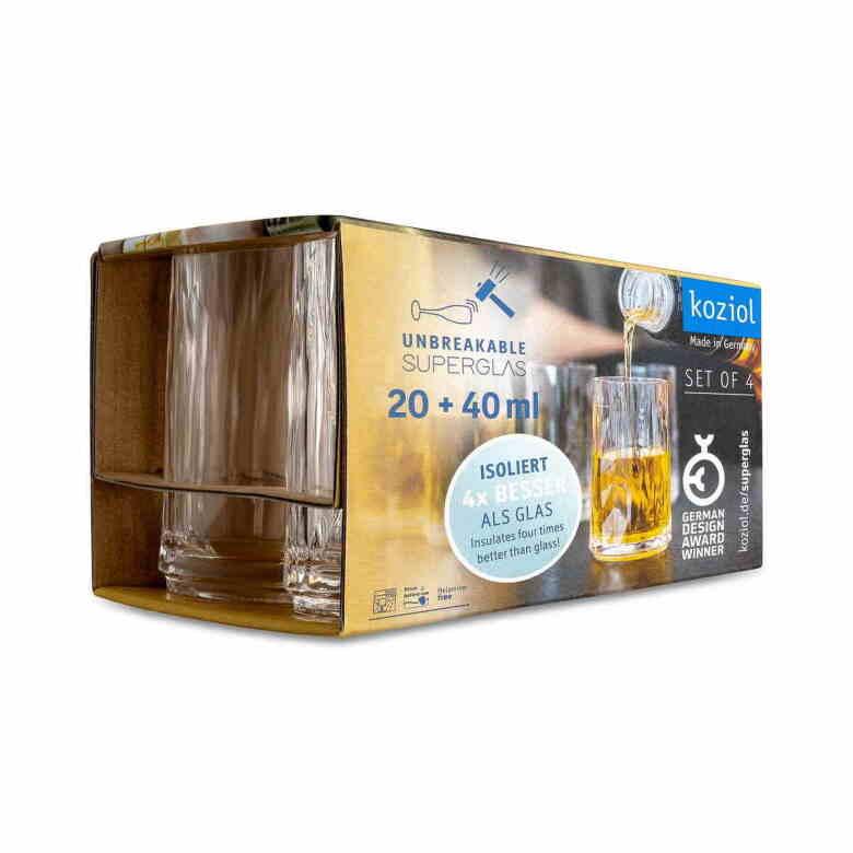 Club No. 7 Shot glass 40 ml Crystal Clear 4-pack - 4