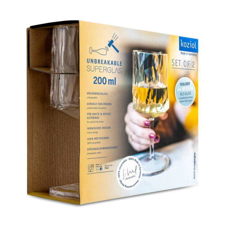 Club No. 9 Wine glass 200 ml Crystal Clear 2-pack - 4