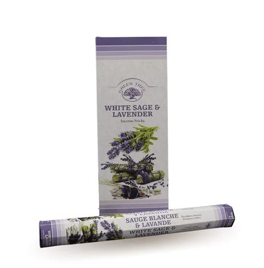 Green Tree White Sage & Lavender  Rökelse Pinnar 