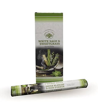 Green Tree White Sage &  Sweetgrass Rökelse Pinnar 