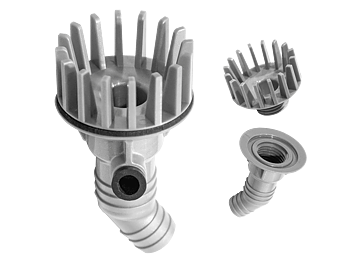 Trough Adapter with Leaf Guard