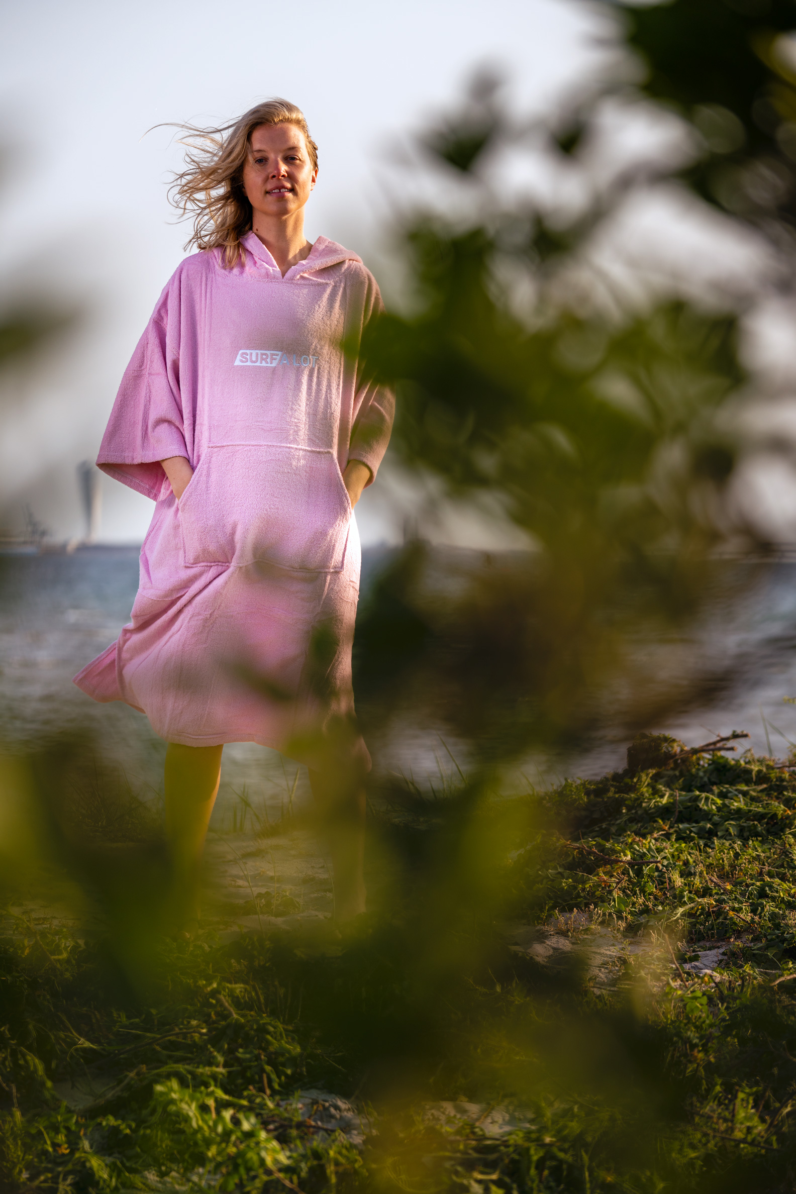 SURF A LOT Poncho Pink - 2