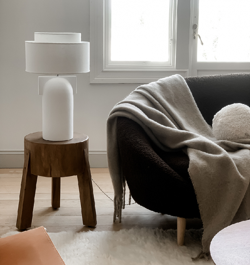 Bordslampa Figoll vit, By Calixter - 3