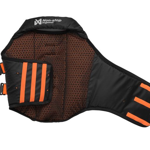 Non-Stop Dogwear Protector Life Jacket - Black/Orange  
