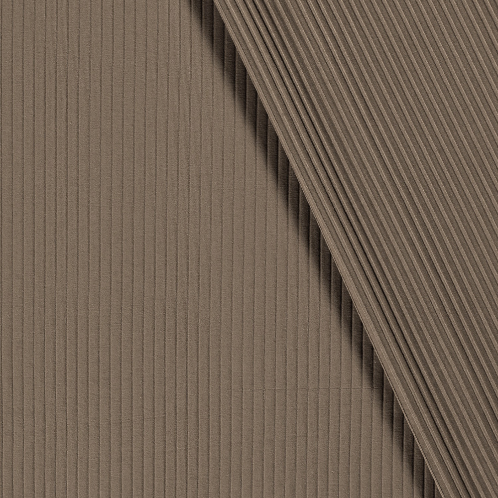 RIBBED JERSEY 8X4 - TAUPE