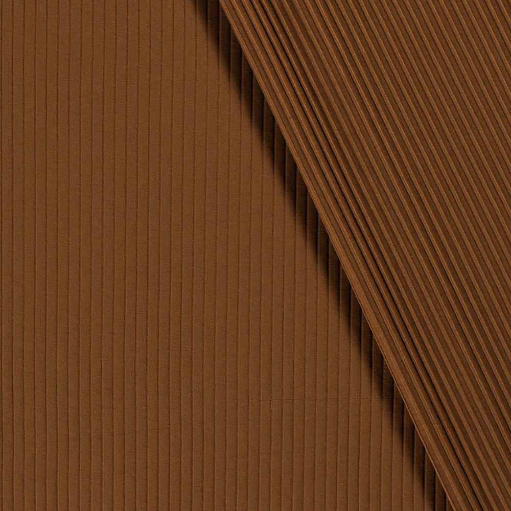 RIBBED JERSEY 8X4 - WARM COGNAC