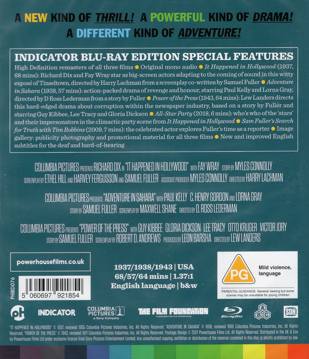 Samuel Fuller: Storyteller - Volume One (ej svensk text) (Blu-ray) - 2