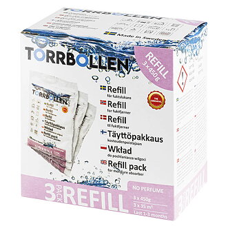 Torrbollen Refill 3x450g