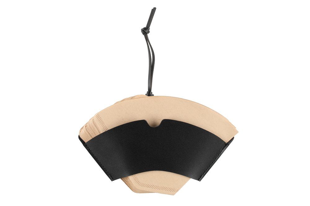 Kaffefilterpåse PU-läder svart - 2