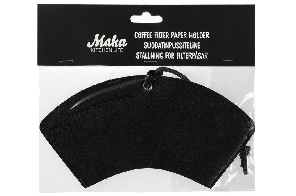 Kaffefilterpåse PU-läder svart - 3