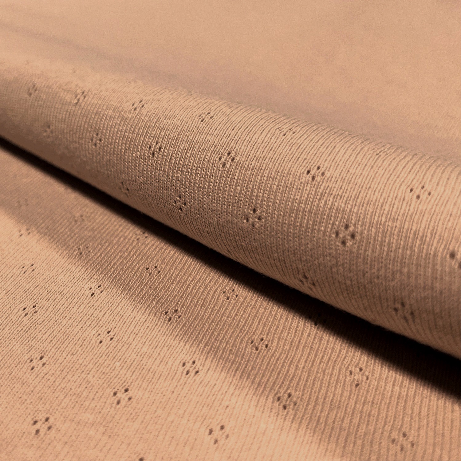 POINTELLE JERSEY - PALE TERRACOTTA