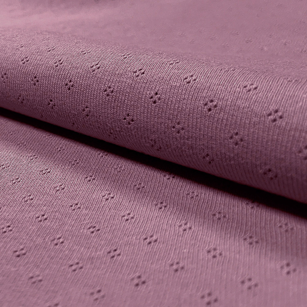 POINTELLE JERSEY - GRAPE