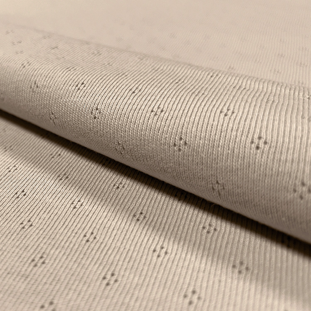 POINTELLE JERSEY - BEIGE