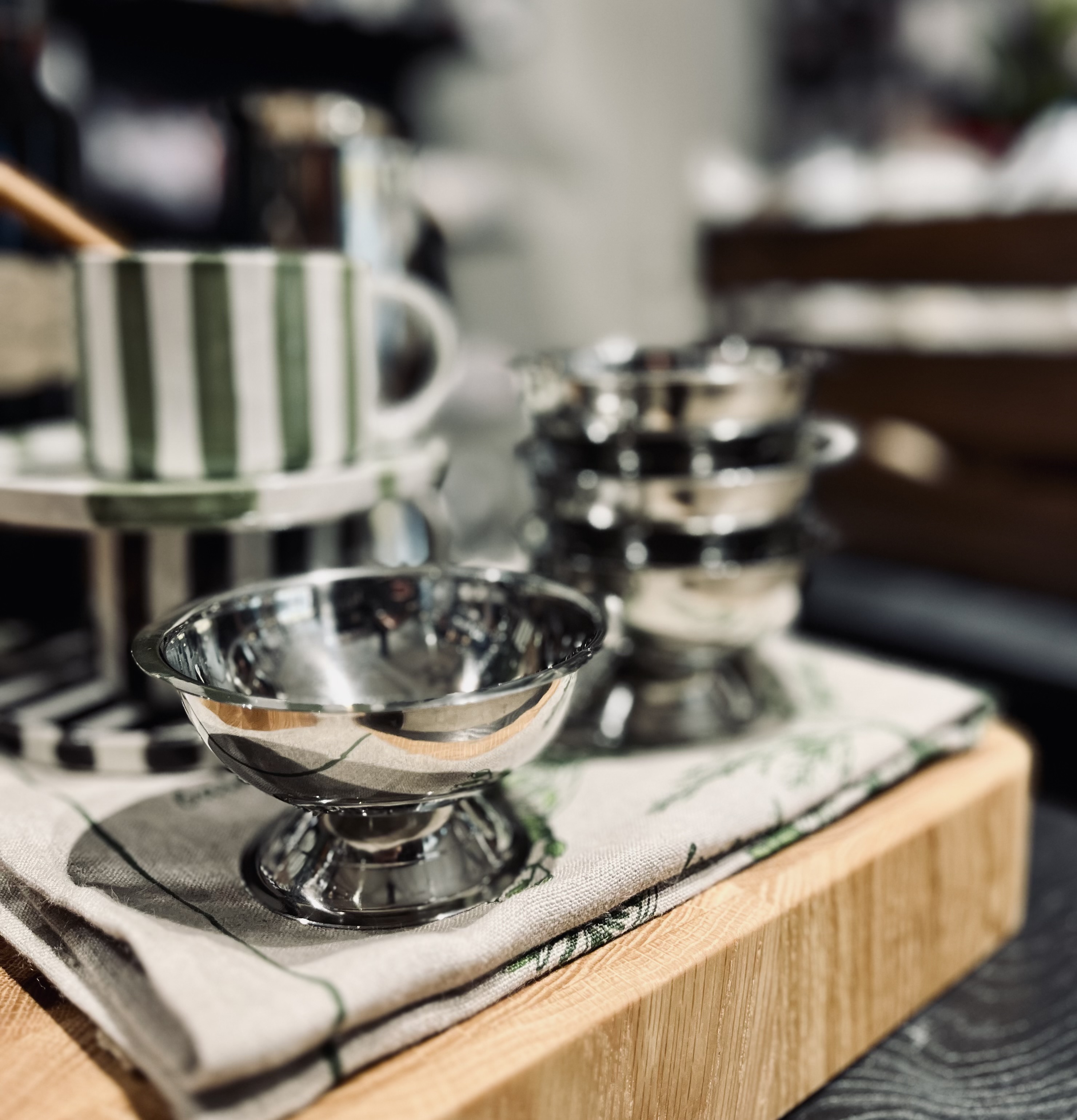 Italiensk Rostfri Glass-skål 4-pack  - 2